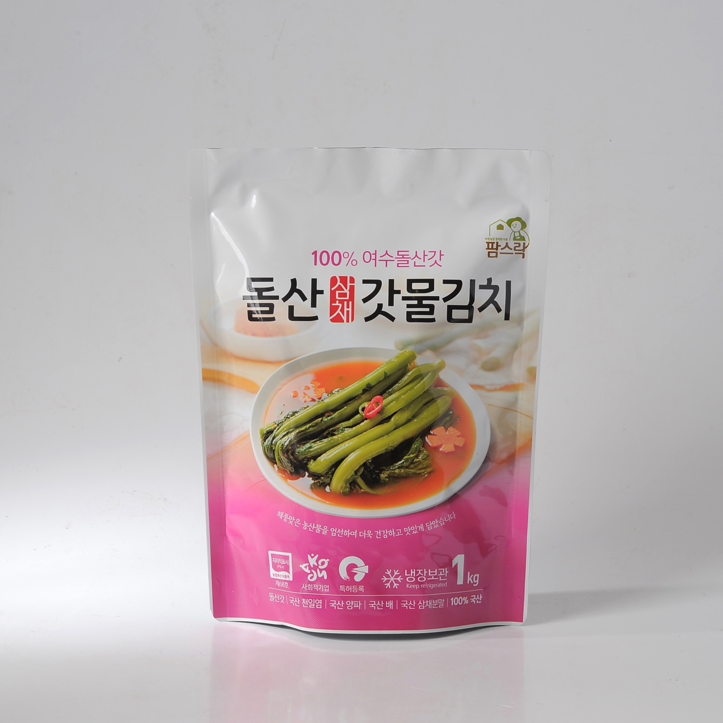 돌산 삼채 갓물김치 1kg