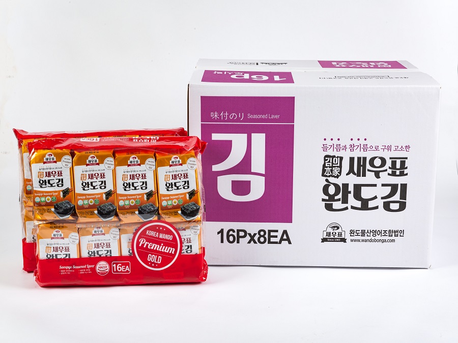 SEAWEED FOR GREEN SEASONED LUNCH BOX (Each Carton Contains 4G*16P*8EA)