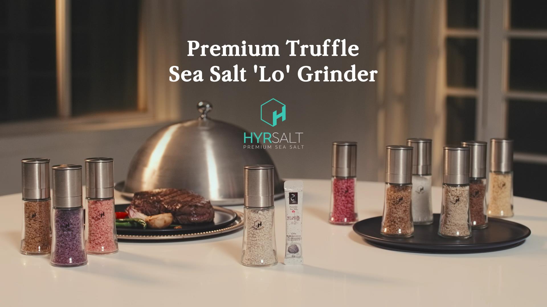 Premium Flavor Sea Salt 'LO' Grinder