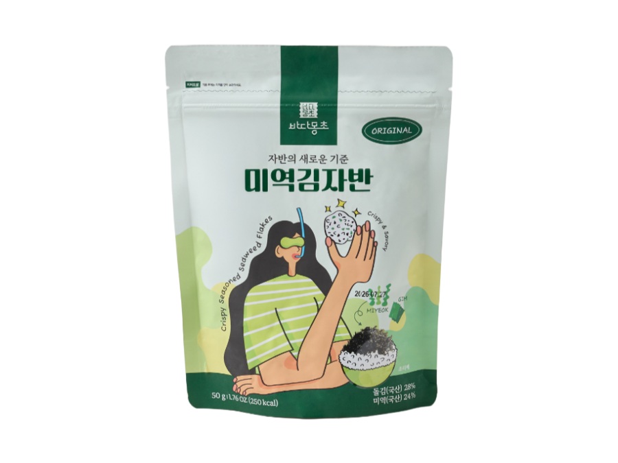 BADAMONGCHO Crispy Seasoned Seaweed Flakes Original