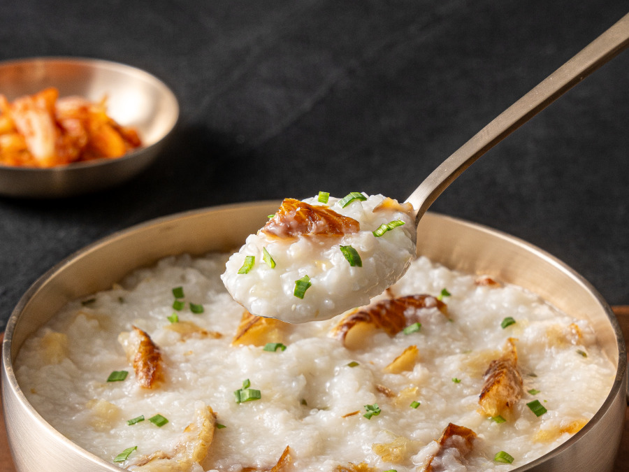 dried pollack porridge